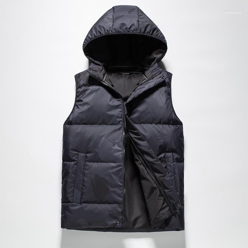 

Men's Down & Parkas Regular White Duck Winter Vest1 Phin22, Black