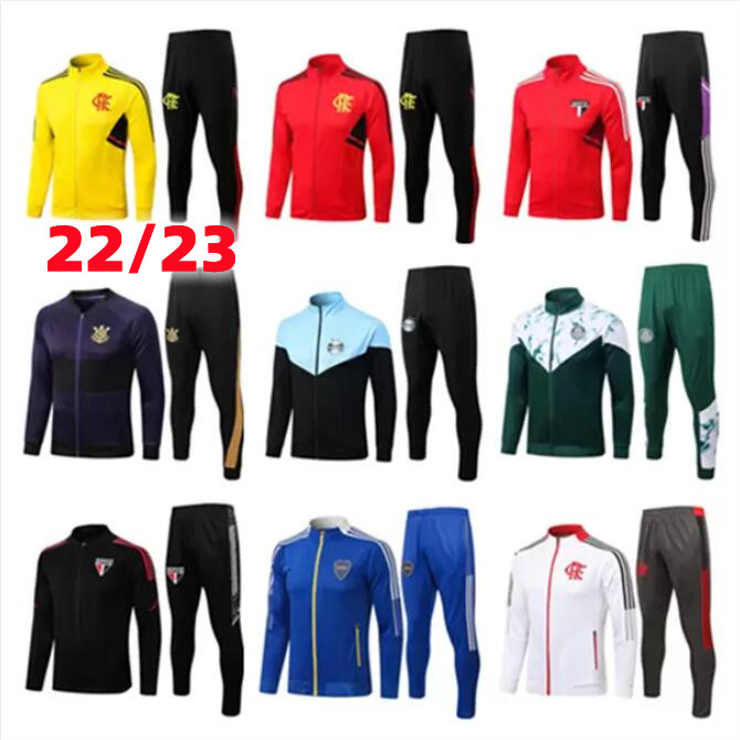 

2022 2023 Flamengo Soccer Jerseys Sets Tracksuits 22/23 Corinthians Sao Paulo Flamenco jacket Sportswear Jersey Training suit uniform shirt Survetement