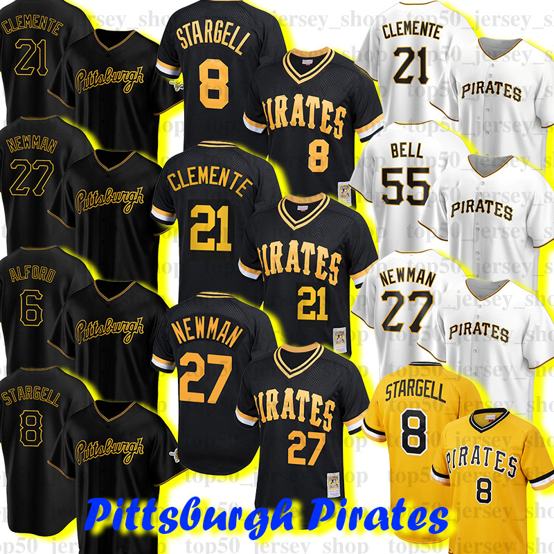 

Pirates 21 Roberto Clemente Pittsburgh Kevin Newman Ke'Bryan Hayes Cole Tucker Yoshi Tsutsugo Roberto Perez Bryan Reynolds Baseball Jersey Daniel Vogelbach, Custom retro men jersey