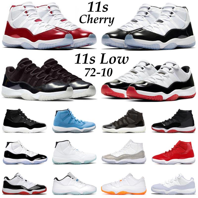 

Jumpman 11 11s Basketball Shoes Men Women Running Shoes Cherry 72-10 Low Cool Grey 25th Anniversary Bred Metallic Silver Pure Violet Mens Trainers Sport Sneakers, #19