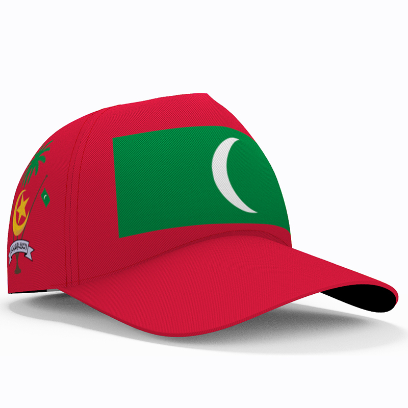 

Maldives Baseball Caps Free Custom Made Name Number Team Logo Mv Hats Mdv Country Fishing Travel Dhivehi Nation Flag Headgear, 1001