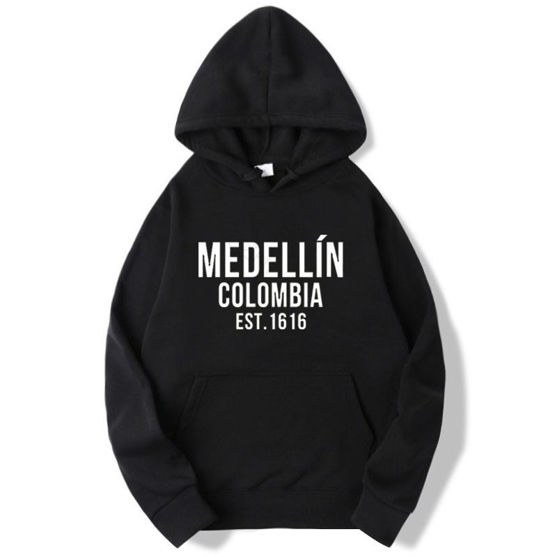 

Men' Hoodies & Sweatshirts Medellin Est 1616 Pablo Escobar Man Letter Graphic Fashion Hoodie Men Streetwear Autumn Winter PulloverMen' MeM, Beige