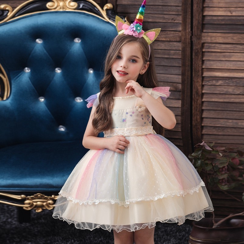 

Retail born Baby Girl Dresses With Sequ Lace Flower Baby Girls Birthday Party Dress Baby Dress For 06 Y 220614, Pink