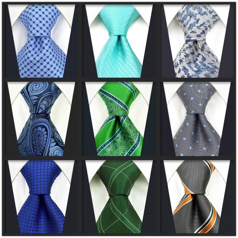 

Bow Ties Blue Fashion Silk For Classic Extra Long Green Gray Mens Necktie Paisley 63" 160cm Wedding BusinessBow