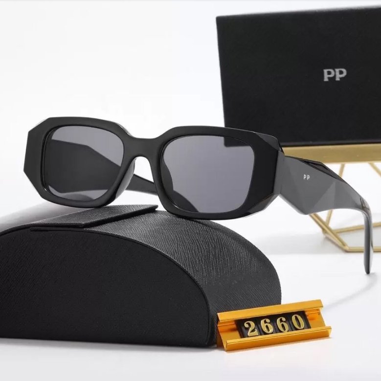 

Fashion Designers Woman Sunglasses Classic Eyeglasses Goggle Outdoor Beach Sun Glasses For Man Women 6 Colors Optional Triangular signature with original box