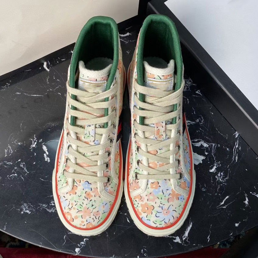 

High-quality canvas printed casual shoes with luxurious fashion ladies designer bees red and green striped letters men's and women's shoes flat sneakers, Army green