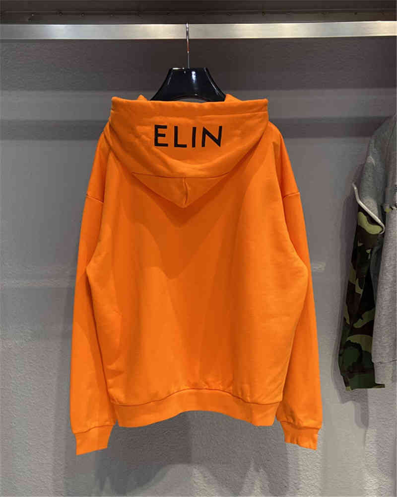 

Hip Hop Designer Balciga Hoodies High Version Autumn Winter New Basic Letter Printed c Hoodie Couple Hoodie Jacket, Orange
