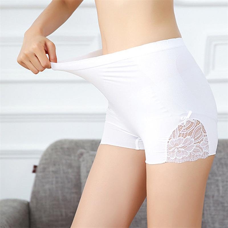 

Women's Panties Womens Breathable Seamless Floral Lace Trim Ladies Bow Mid Rise BuLifter Underwear Hip Enhancer Body Shaper Boyshort, Skin