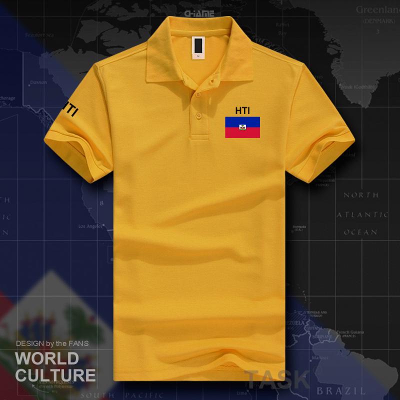

Men' Polos Haiti Haitian Shirts Men Short Sleeve White Brands Printed For Country 2022 Cotton Nation Team Flag Hayti Ayiti CountryMen' Men, Polo-gray