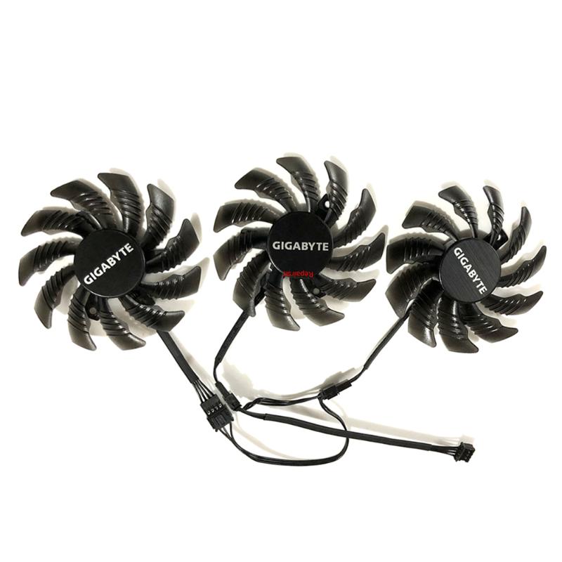 

Fans & Coolings 3Pcs/Set GTX1080 GTX1070/1060 GPU Cooler Video Fan For GIGABYTE GTX 1080 1070 G1 ROCK WINDFORCE Graphics Card Replace T12801