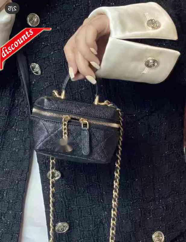 

Brand Luxury Cc Design Bags 735 Letter Plaid Woman's Shoulder Chain Lambskin Caviar Leather Vintage Messenger Mini Diamond Pattern Cosmetic, Picture show