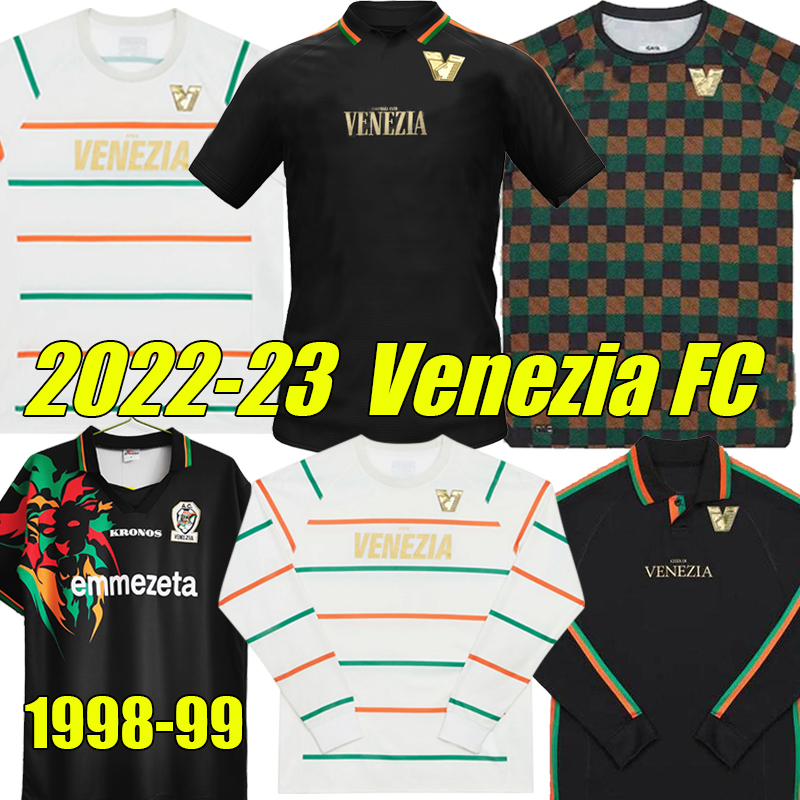

22/23 Venezia FC Soccer Jerseys ARAMU FORTE Venice 2022 2023 BUSIO 27# Football Shirts retro 1998 99 football Men Kids Kits sock Full sets pre match training long sleeve, 22-23 away