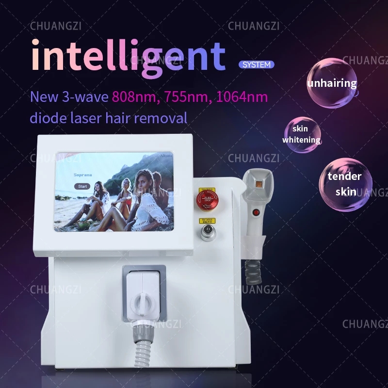 

Max 1600w 808nm SLaser Hair Removal Machine Salon Rejuvenation Diode Equipment