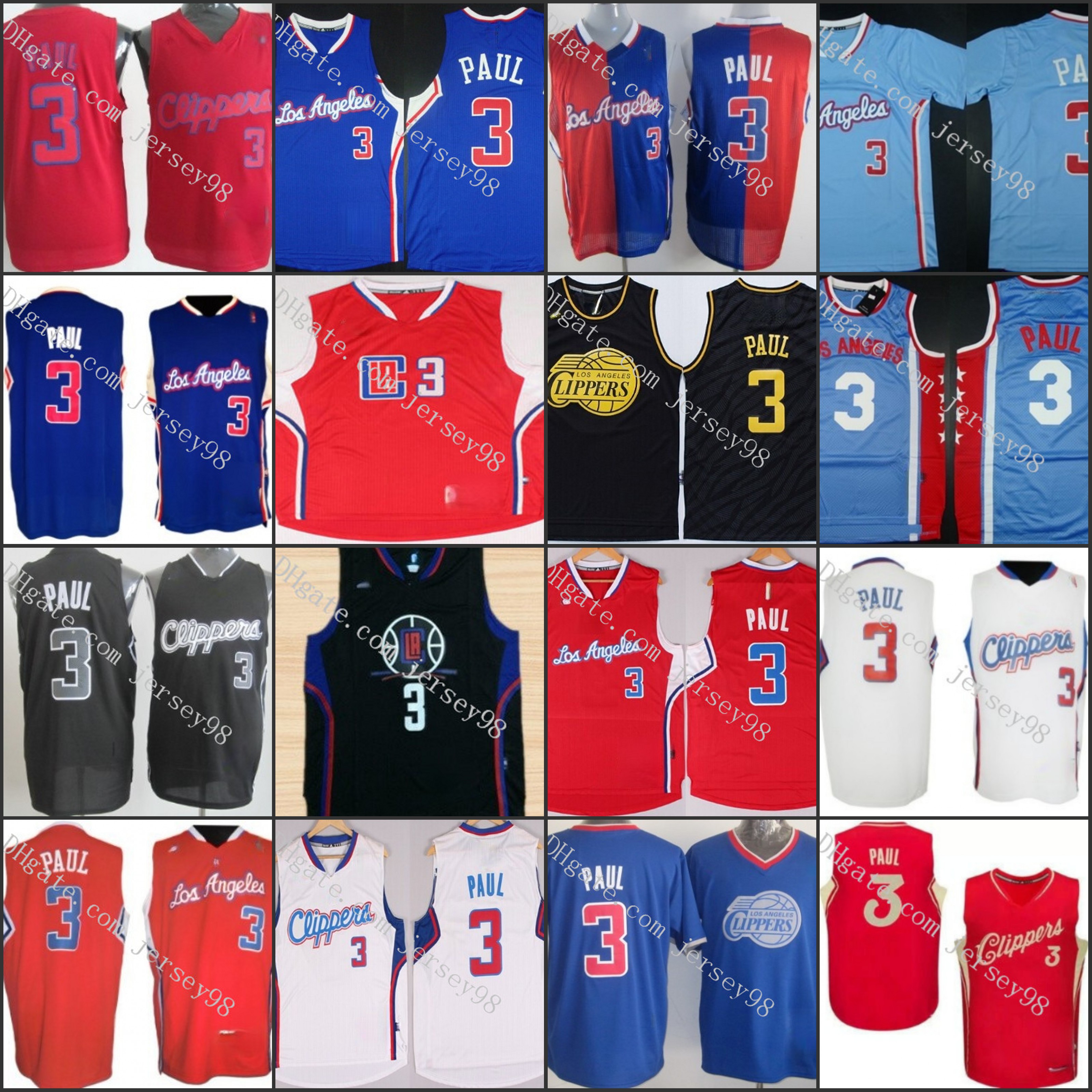 

Los''Angeles''Clippers''MEN #3''Chris Paul men retro Jersey