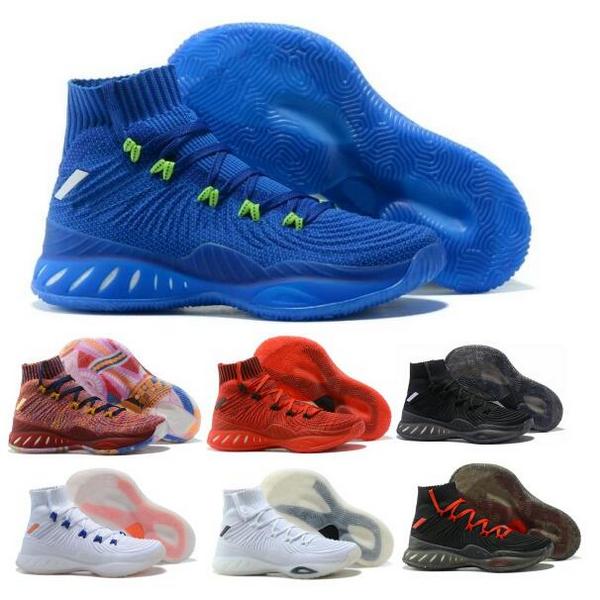 

Sock Crazy Explosive Men Basketball Shoes Sneakers High Top Primeknit PE Kristaps Porzingis Blue Knit 2022 Classic Trainers Boots Size 7 - 12, Peach