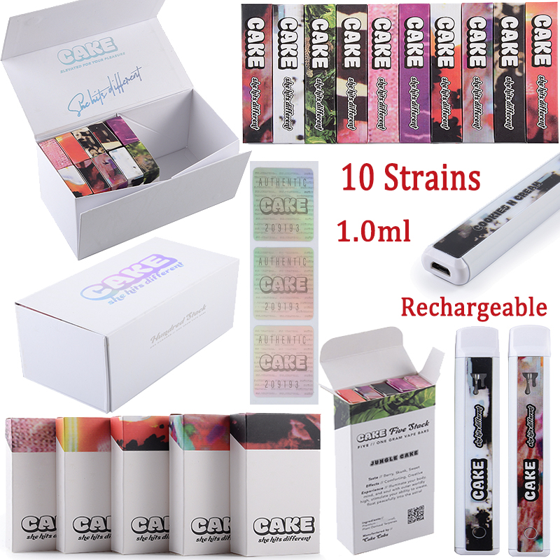

Rechargeable Cake Disposible Vapes Electronic Cigarettes She Hits Different 1.0ml Empty Device Pods Oil Cartridge E Cigarettes Starters Kits 280mah