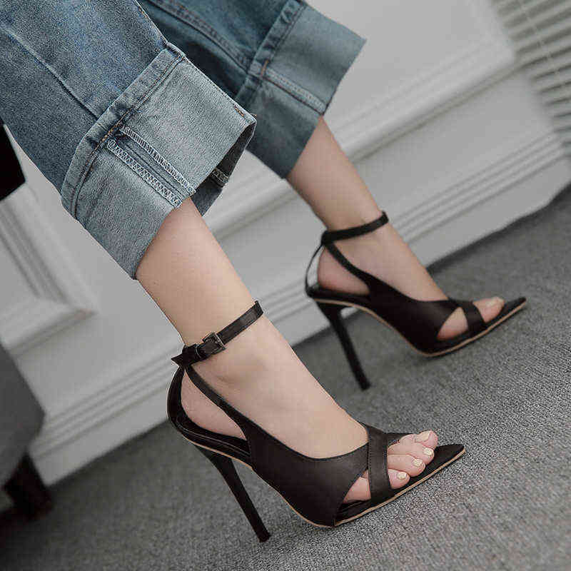 

HBP Sandals Pumps Women S Shoes Summer 2022 New Offline Ribbon Satin Open Toe Pointed High Heels 220617, Red