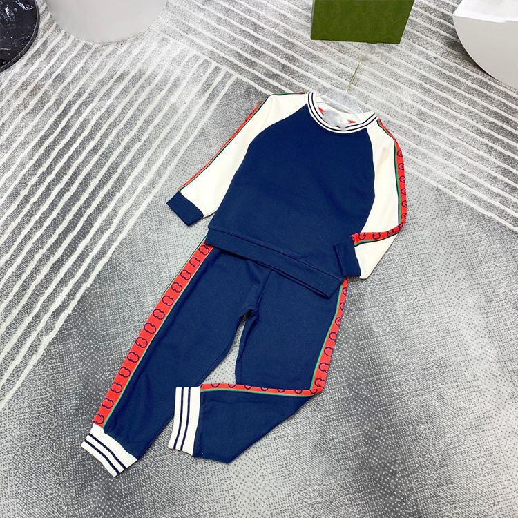 Sets Baby Clothes Kids Designer Clothes Tracksuits Two-piece Pullover Sports-image-793802154