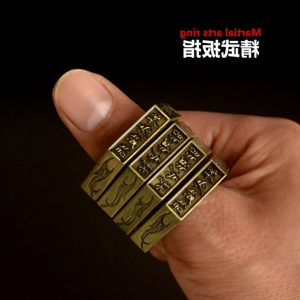 

Arts Ring King Martial Ing Legal Defense Hand Buckle Fist Tiger Finger Set OA8B