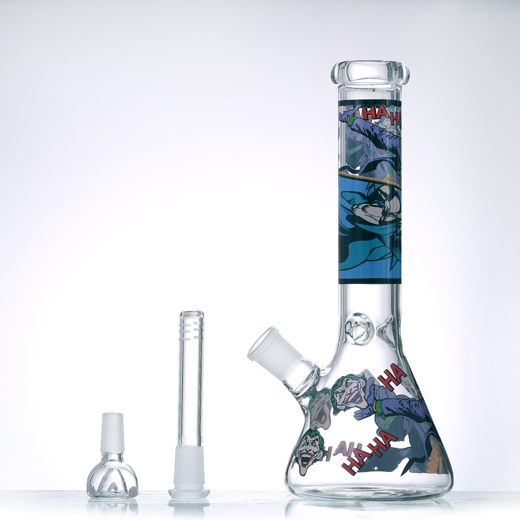 

Hookah Beaker Bongs 4mm thick 9.8inches catcher glass bong water pipe mini bubbler
