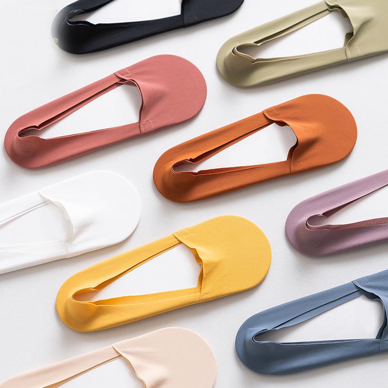 

Socks & Hosiery 6Pairs Ladies Summer Thin Sock Slippers Silicone Antiskid Ice Silk Seamless Invisible Women Boat, 09
