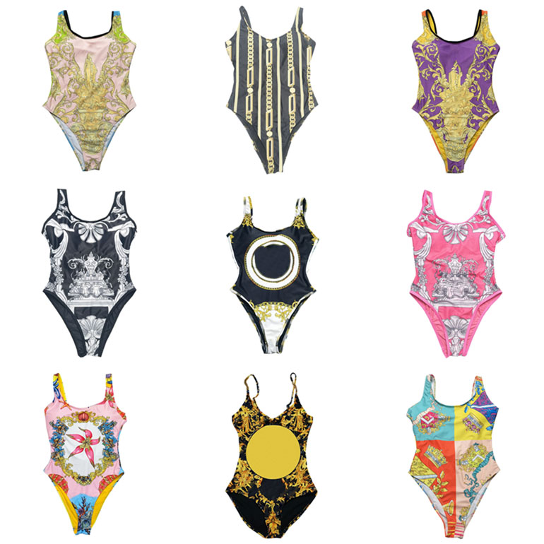 

Luxury Classic Swimwear Bikini For Women Designer Swimsuits Vintage Print Ladies Swimming Bathing Suits, Please contact me to look real pics