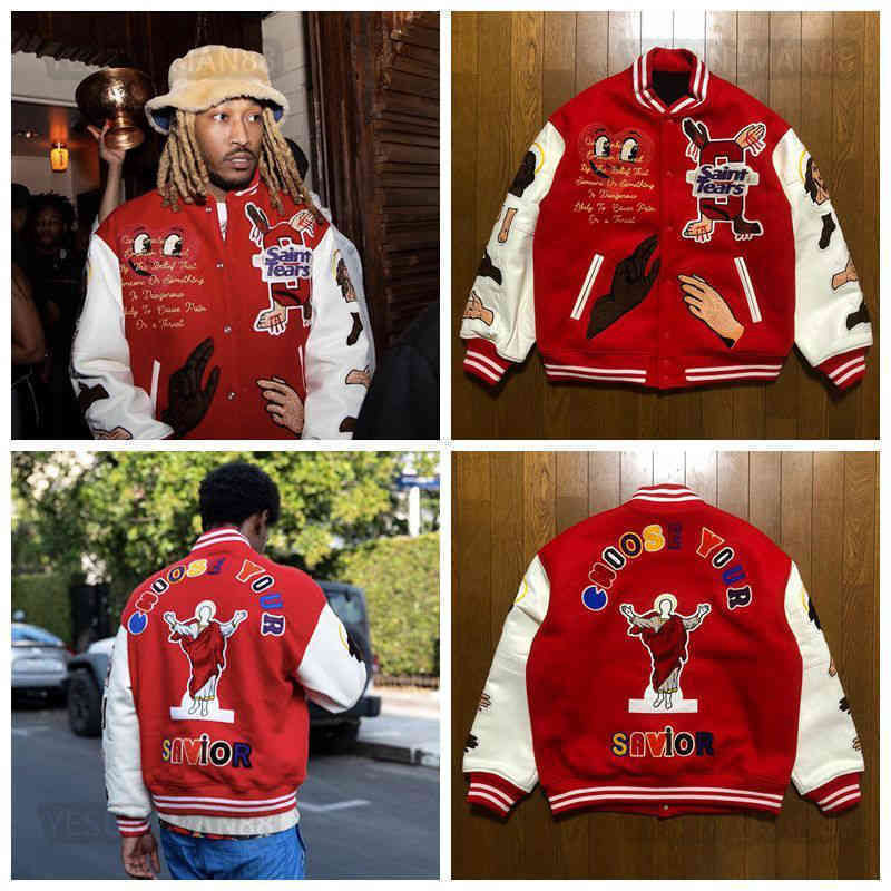 

Designer Kanyes Classic Wests Luxury Jacket Parkas Fashion Heavy Industry Embroidery Printed Mens And Womens Baseball Sports Blazer Coat