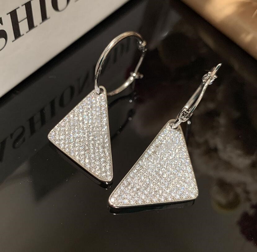 

European and American diamond-set letters Dangle & Chandelier personality creative earrings women high quality fast delivery