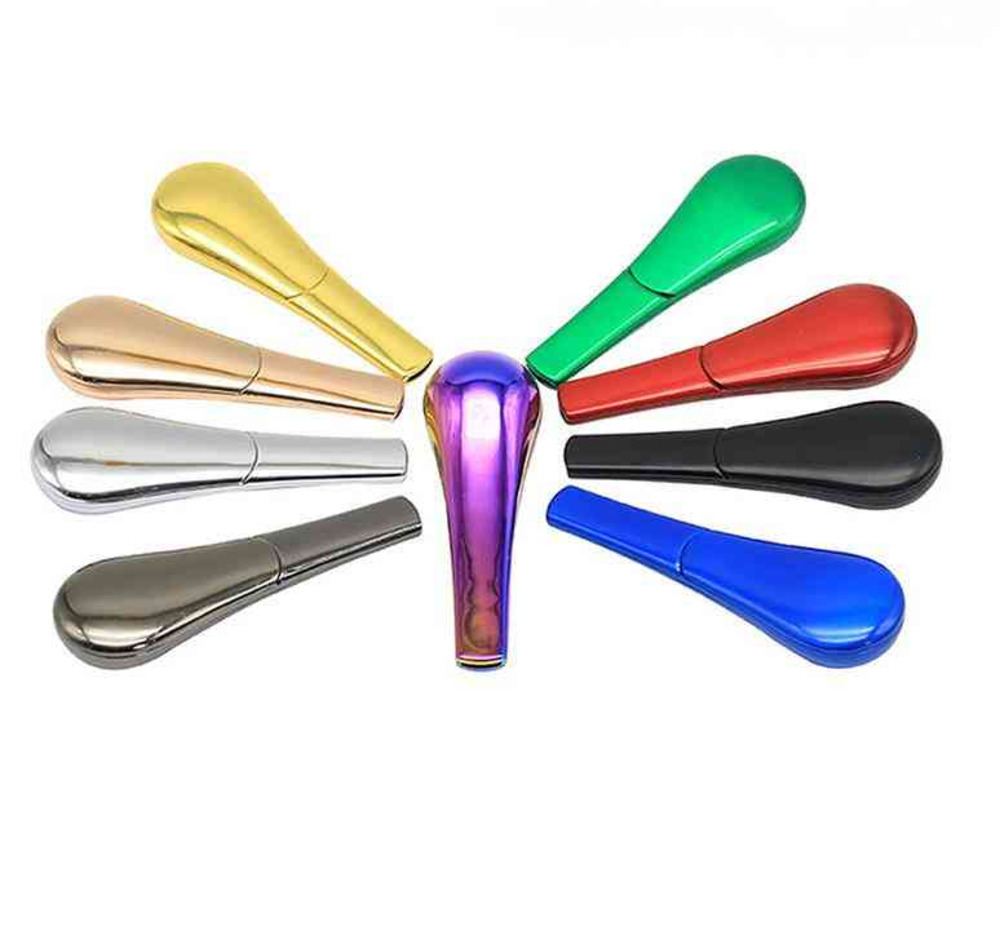 

Removable ferromagnetic metal spoon pipe gift box soup pipes portable cigarette holder
