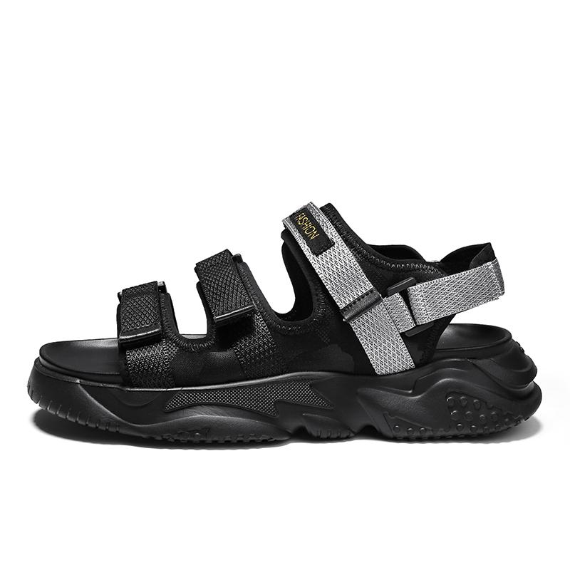 

Sandals Sandalsslippers Sandale 2022 Classic Hombre Couro De Sandalia For Roman Sandalen Sandalias Sandalet Herren Heren Fashion ParaSandals, Black gray