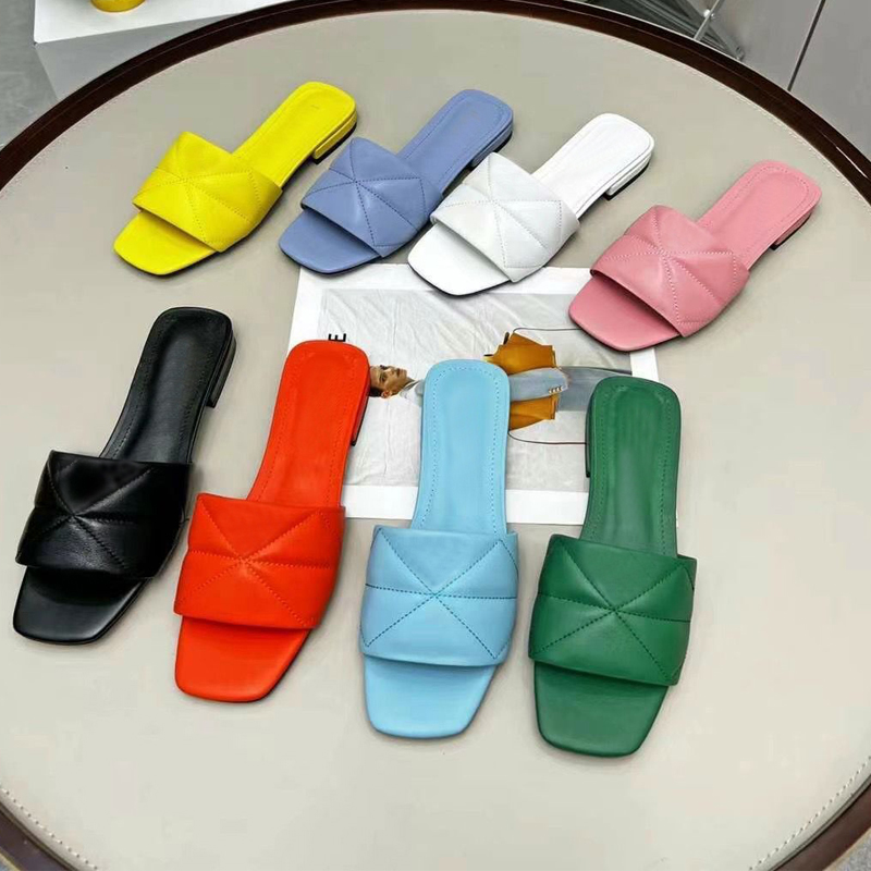 

Summer Beach slippers classic Designer lady Flat Baotou Flip flops 100% leather Slides Suede letter women shoes cowhide Metal woman Sandals Large size 35-41With box, Extra shoebox