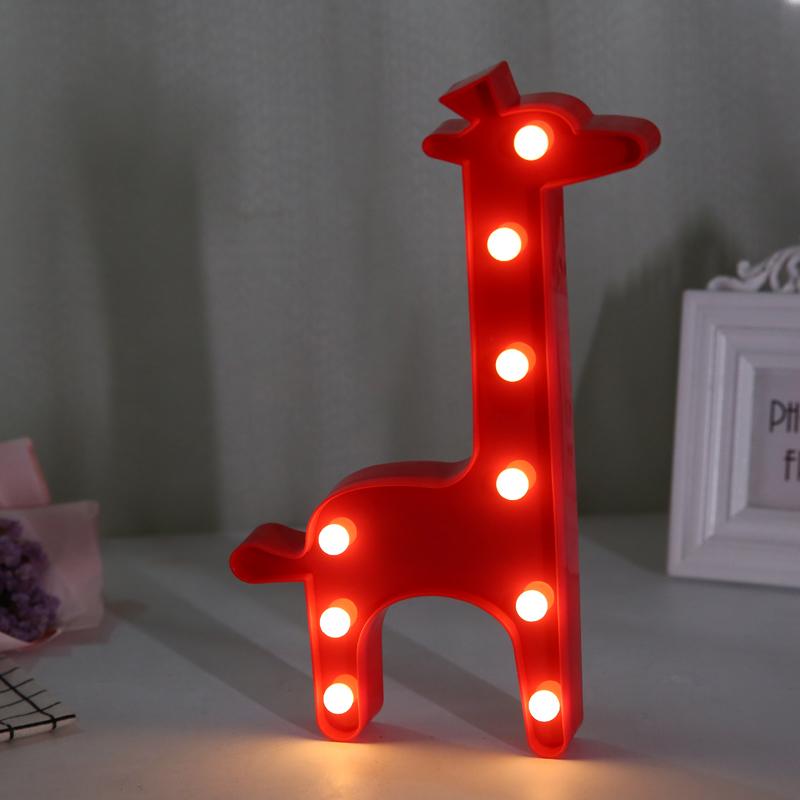 

Party Decoration 3D Giraffe LED Night Light Wedding