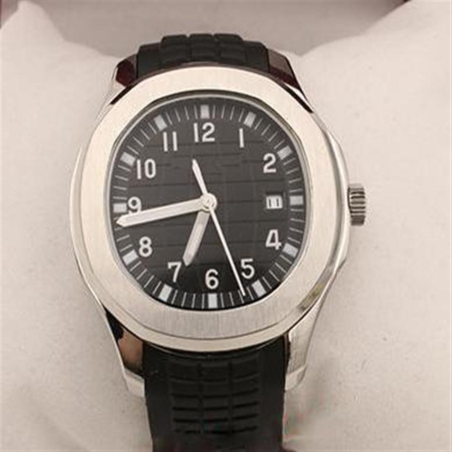 New Arrival Quality Packet Auto watch MeN Black Dial Silver Skeleton Rubber Band Transparent Back 5167/1A -001 watch267N