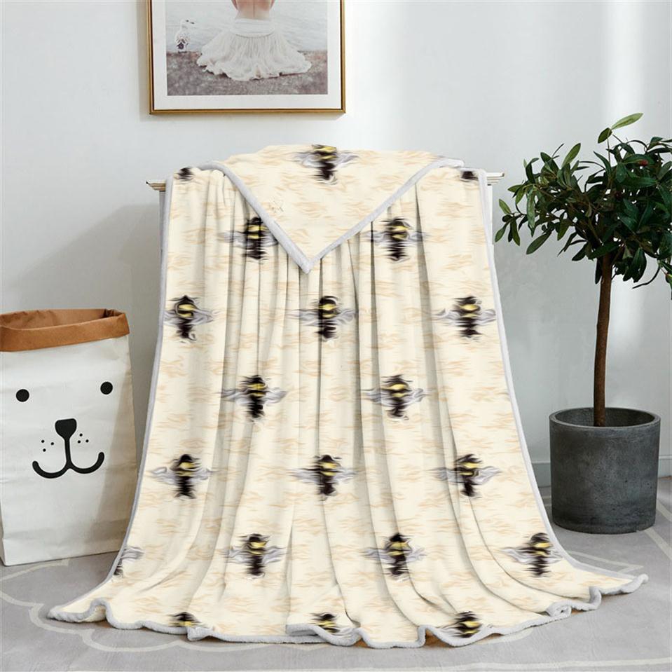 

Luxury designer 3D Print Air Conditioning Blanket Sofa Teens Bedding Throw Blankets Plush Quilt309o