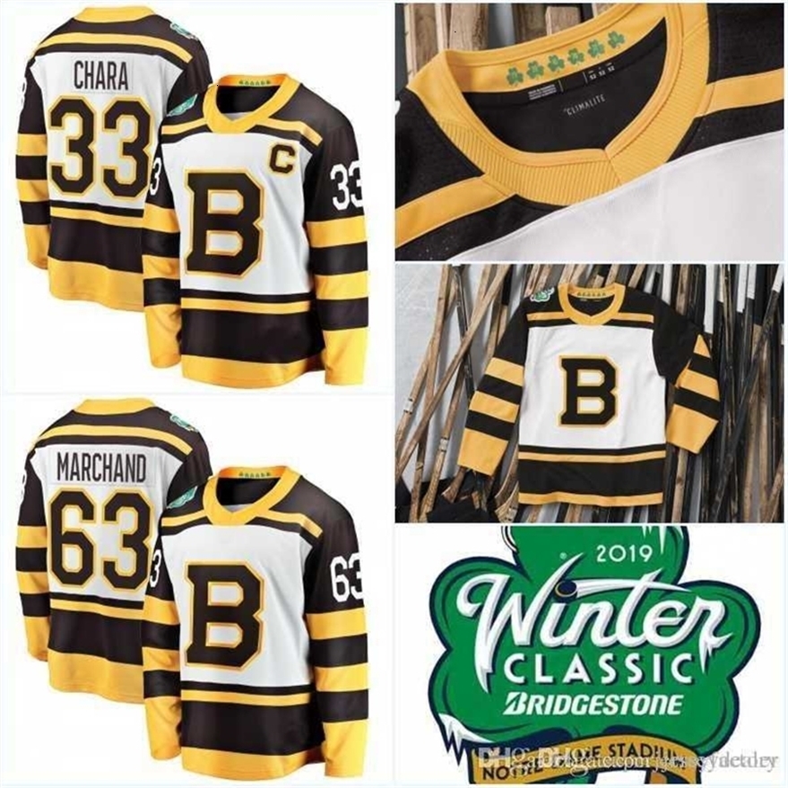 Xfl2020 Mens 2019 Winter Classic Jerseys Zdeno Chara Brad Marchand David Pastrnak Pat riceBergeron Tuukka Rask Hockey Jerseys