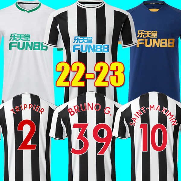 

TopQuality Newcastel Utd 22 23 Soccer Jersey Tees Bruno G. Wood Home Away Men Kids Wilson Joelinton Almiron 2022 2023 Kit Trippier Football Shirt Maximin Uniform