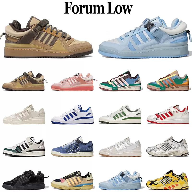 

2022 Bad Bunny Forum Buckle Low Women Mens Sports Shoes Forums 84 Low Cafe Brown Pink Easter Egg Back White Grey OG Bright Blue Wheat Platform Trainers Fashion Sneakers, Box