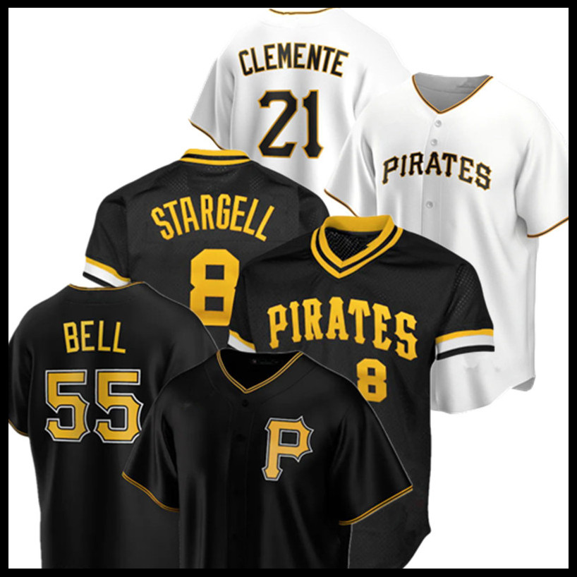 

Roberto Clemente Josh Bell Jersey Kevin Newman Chris Archer Willie Stargell Anthony Alford Francisco Cervelli Dave Parker Baseball Jerseys men