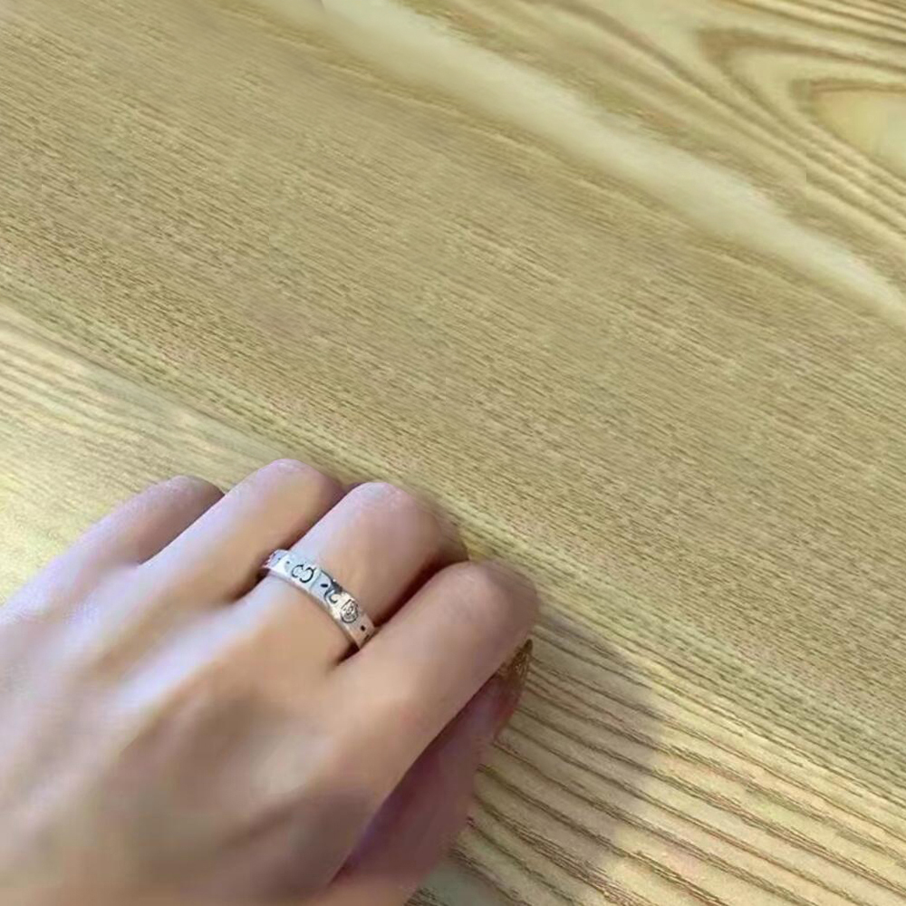 

Classic Designer Rings Women Love Charms Wedding Supplies 925 Silver Plated Copper Finger Adjustable Ring Luxury Jewelry Accessories ZG1636