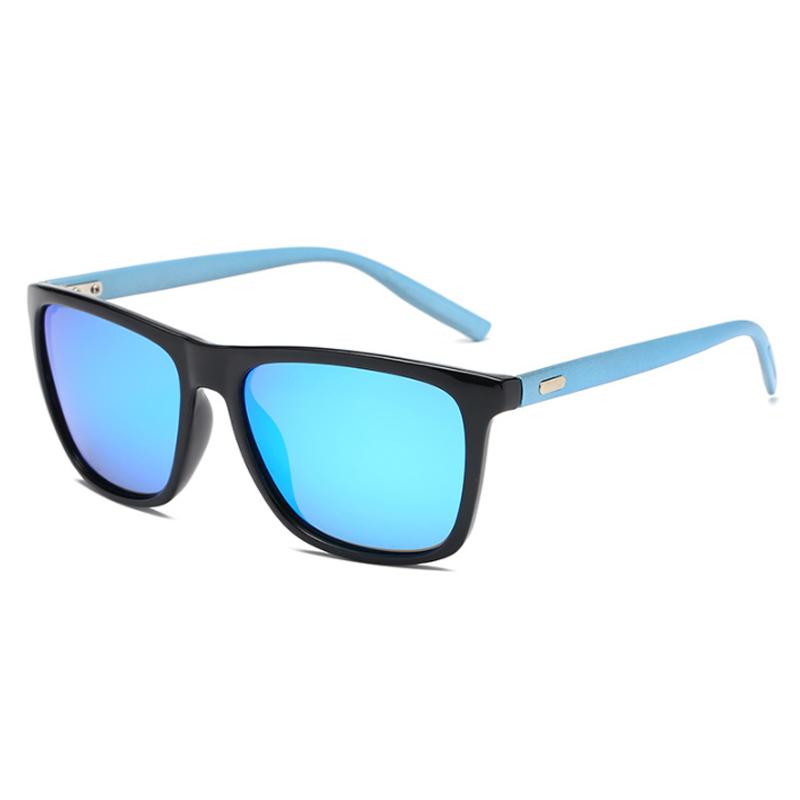 

Sunglasses Retro Blue Polarized Men Brand Designer Business Driving Sun Glasses Male Vintage Goggles Square Mirror UV400Sunglasses