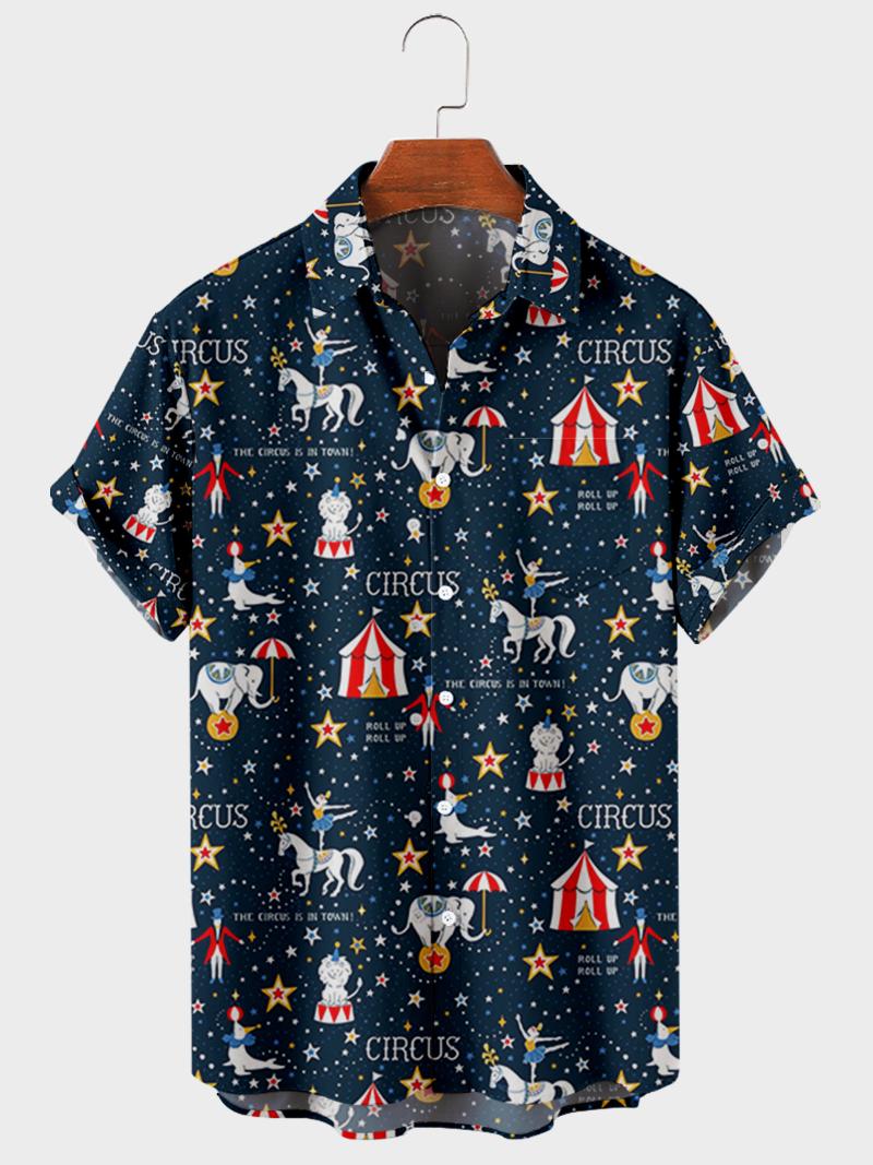 

Men's Casual Shirts 2022 Trend Harajuku Spring/Summer Plaid Shirt Short Sleeve Chest Pocket Design Fashion Print Button 63, 1 b a606