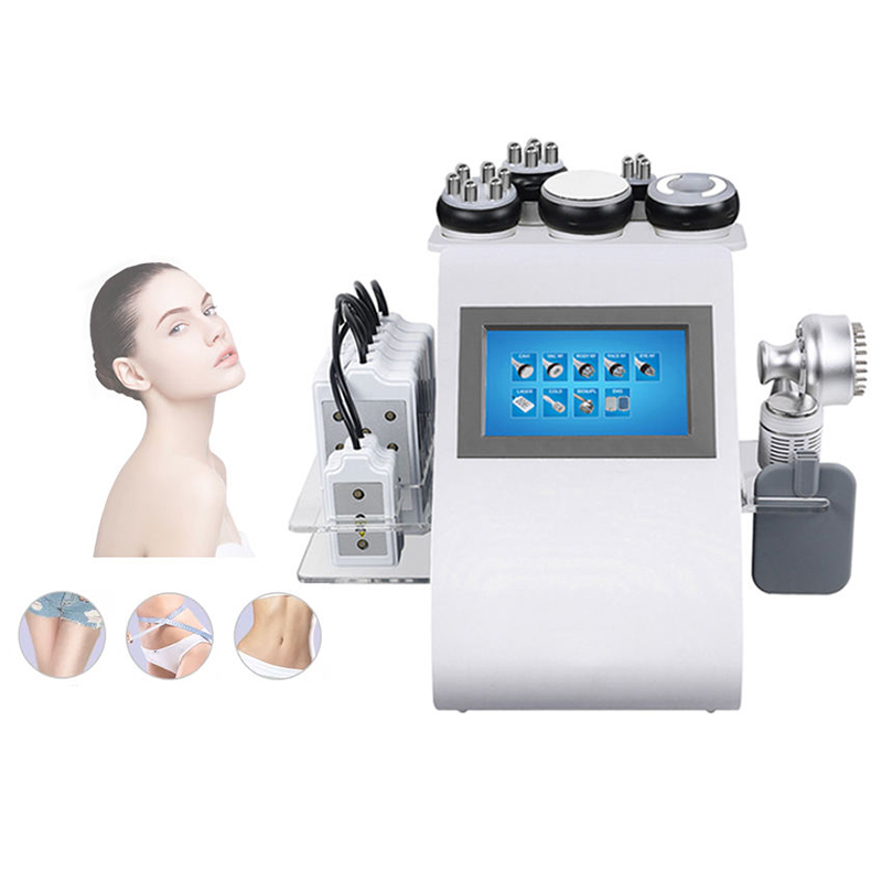 Pro 9 In 1 40K Ultrasonic Ultrasound Cavitation Slimming Machine Lipo Laser RF Vacuum EMS Photon Cold Therapy Fat Loss Weight Removal Skin Tighte