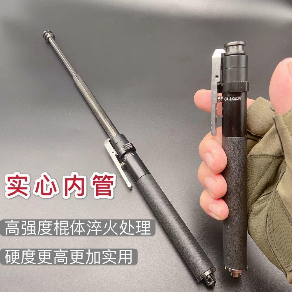 

Edc Designers Stick Solid Telescopic Spring Automatic Self Defense Tool Pen Mini Portable Legal Throwing 8AO2