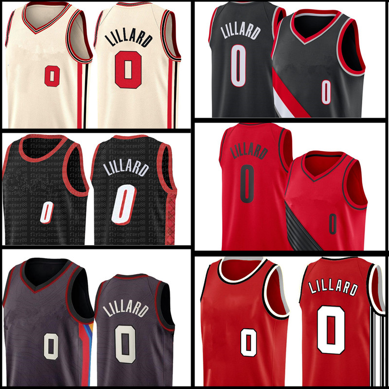 

Damian 0 Lillard Jersey Mens Basketball Jerseys S-XXL Free