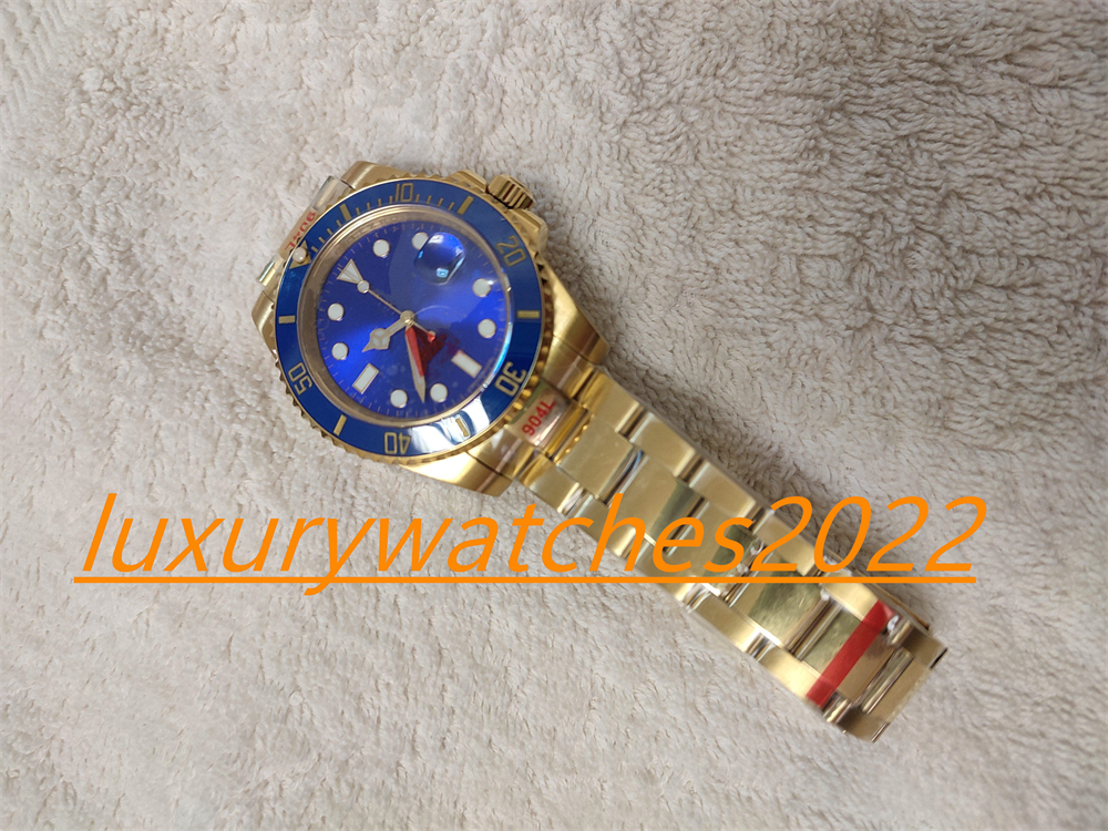 

ZR Factory Watch 40mm Blue Dial 18k Gold Waterproof 126618 Automatic Movement Mechanical Stainless Steel Super Luminous Sapphire Wristwatch, Add waterproof
