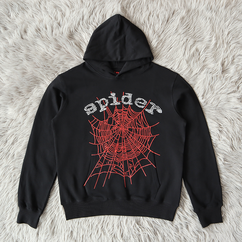 

Puff Print Pullover Men Women 1 Quality Hoodie Hip-Hop Sweatshirts, Black