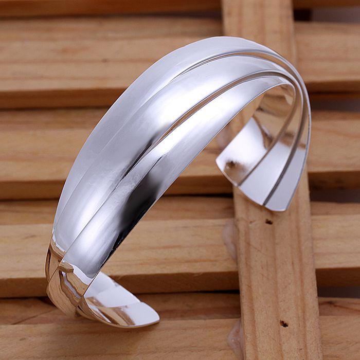 

Bangle Silver Fashion Jewelry 925 Plated Bracelet Triple Pieces /INZHIYFZ PRDQSNKIBangle