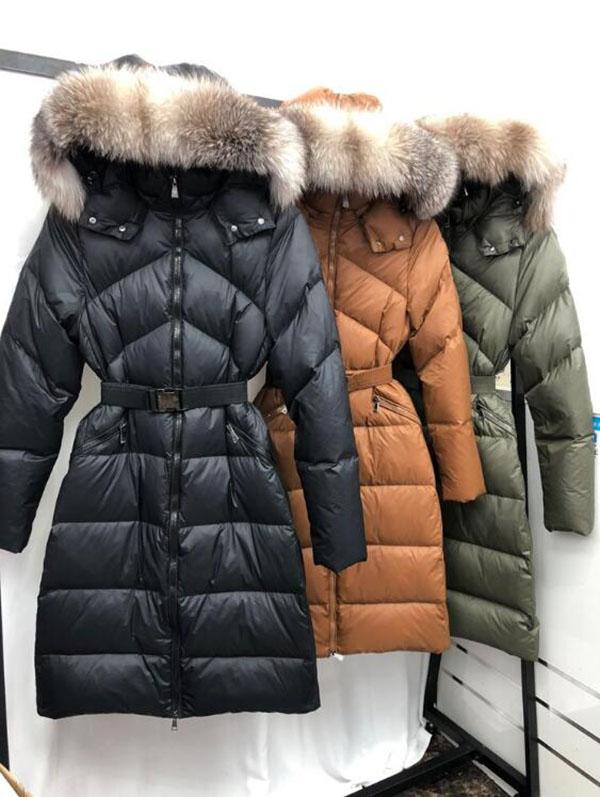 Women&#039;s Down Jacket White Duck Down Coat Zip Stand Collar Feather-image-768992466