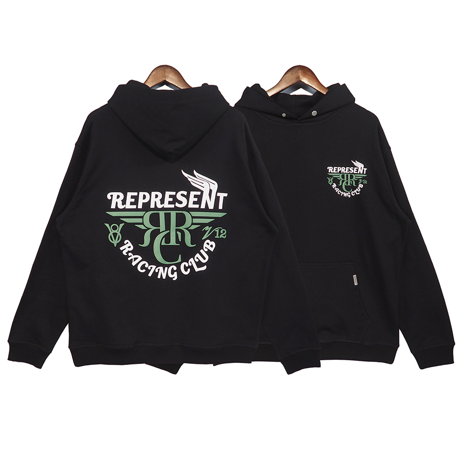 Puff Letter Sweatshirts Hoodies High Quality Black Terry Streetwear Hip Hop Fleece casual Women Loose Fit Designer Hoodie Real Pics