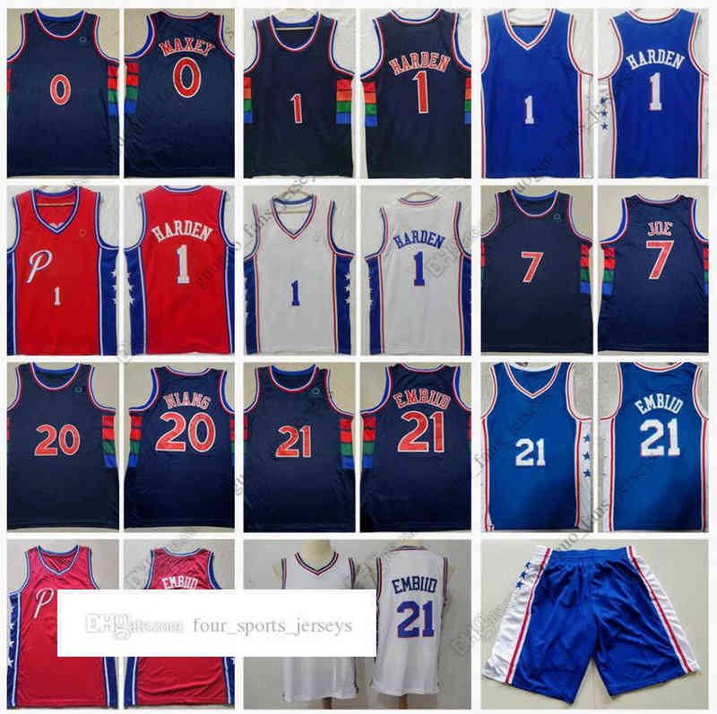 

Retro Mitchell and Ness Basketball Jerseys Maxey Harden Joe Niang Embiid High Quality Jersey Size, Picture
